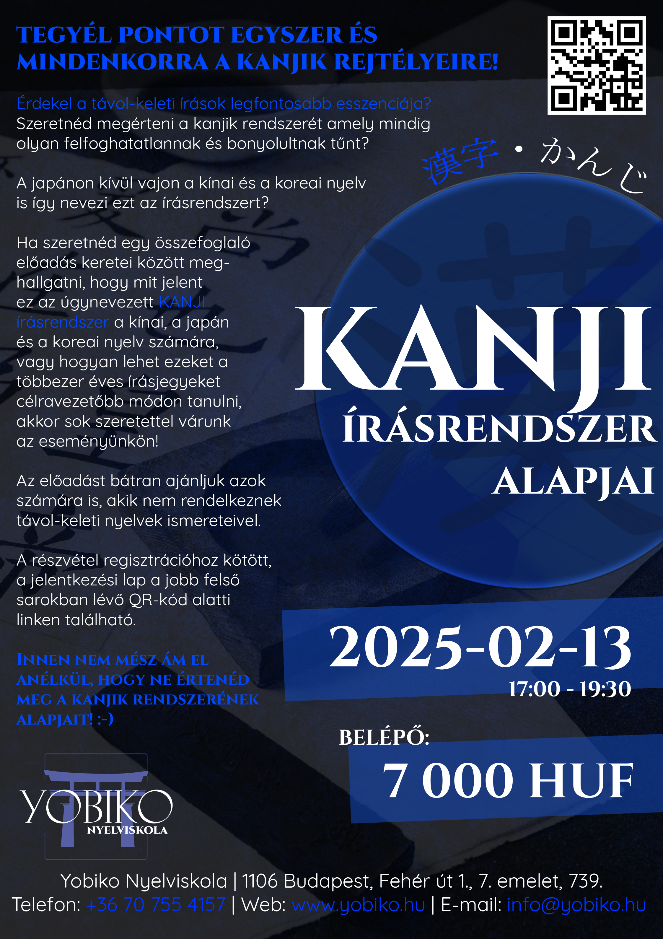 Kanjik rendszerének alapjai – Távol-keleti írások esszenciája (2025. február 13.)